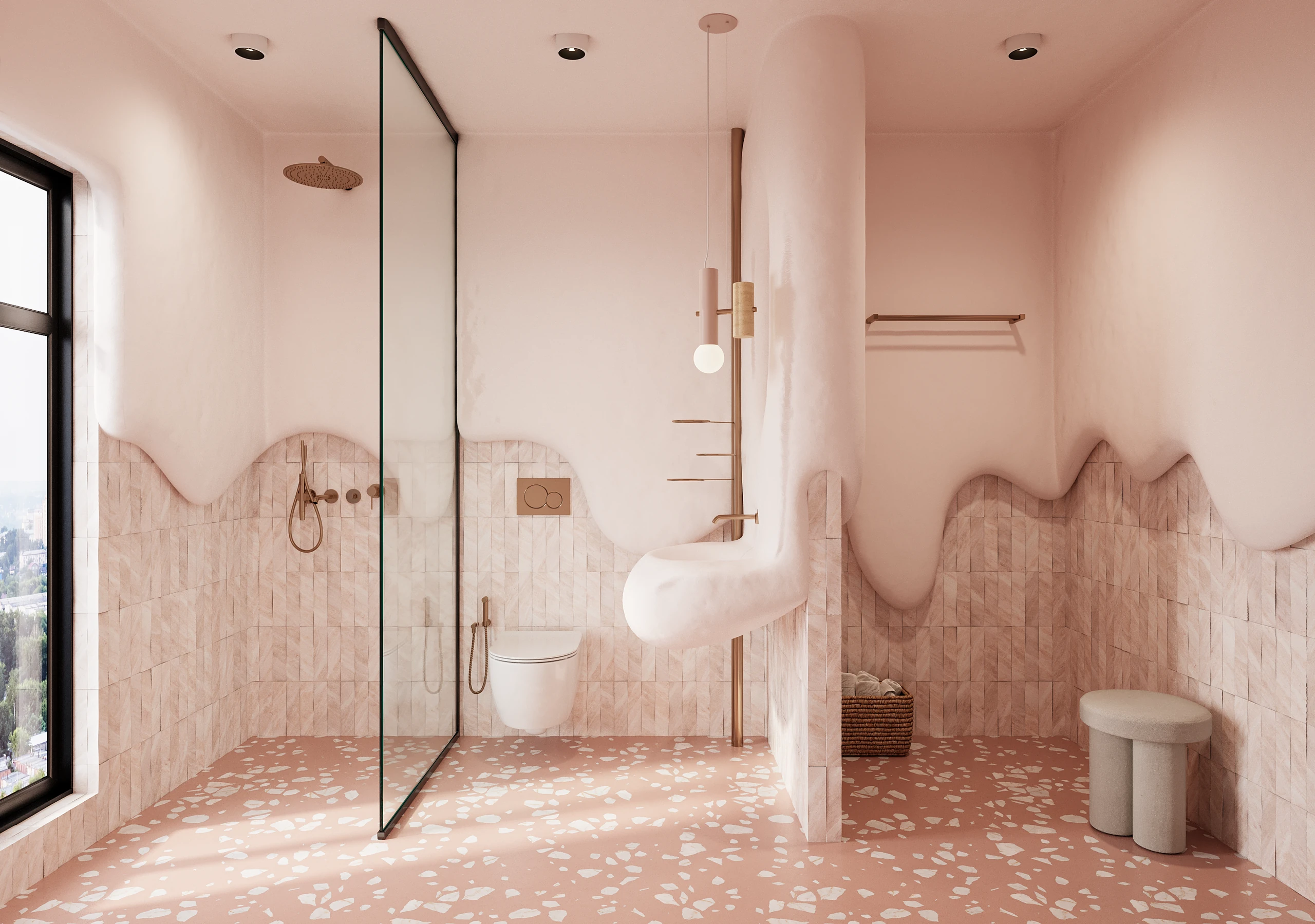 Blush Cream Dream interior render